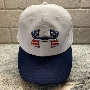 Under Armour American Flag Adjustable Hat, One Size